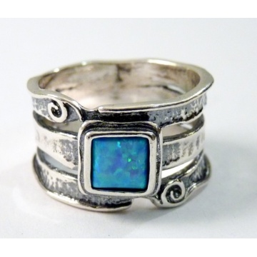 Inel argint vintage style cu OPAL R671 - Img 3
