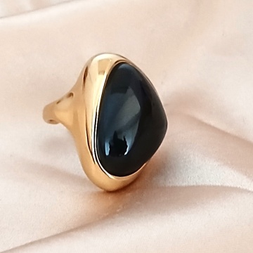 Inel reglabil din rășină Midnight Gold – RGBAX1178 N - Img 2