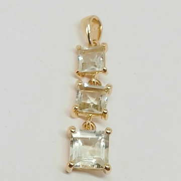 Pandantiv MARA-argint placat cu aur -RGP06902 lemon topaz - Img 2