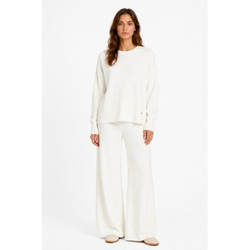 RG2442A ALB Set M–2XL tricotat premium – Pulover oversized & pantaloni largi - Img 3