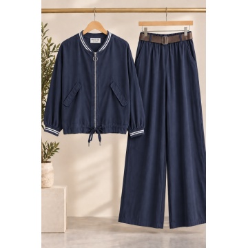 RG2576 (L-XL) Set Navy din Vâscoză 100% – Made in Italy - Img 2