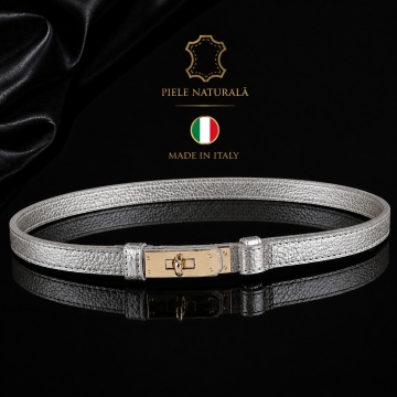 RG602001LA– Curea elegantă reglabilă din piele naturală pentru femei, fabricată în Italia
