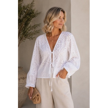 RG6071-2-2 –Bluză din Bumbac Broderie Anglaise – Pure Summer - Img 2