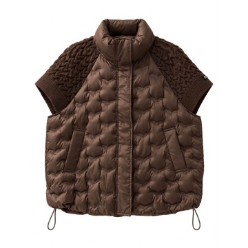 RG822M–Vestă Matlasată Urban Knit – Maro - Img 2