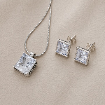 Set argint zircon N4295-E4376 - Img 4