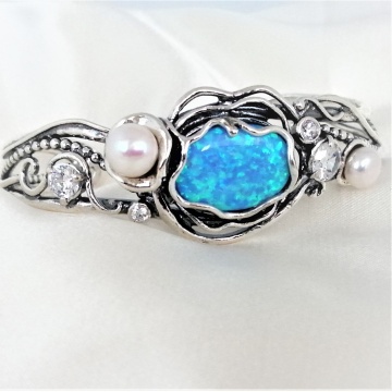 Bratara argint- B1220 opal - Img 5
