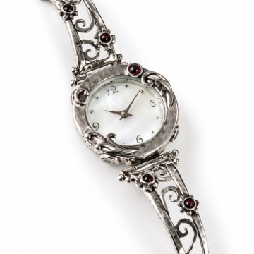 Ceas argint cu granat W3581-3
