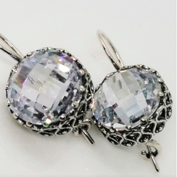 Cercei argint zircon E1766