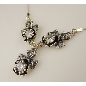 Colier argint zircon N923