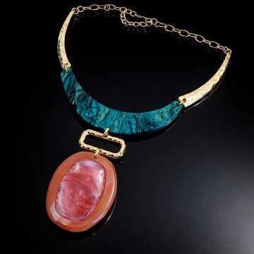 Colier statement „Ocean Flame” COLLIER5139