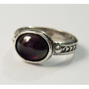 Inel Argint „Roua Rodiei” cu Granat R540 - Img 4