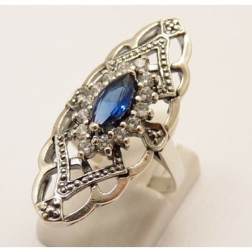 Inel argint blue quartz R3358 - Img 2