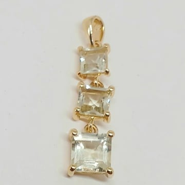 Pandantiv MARA-argint placat cu aur -RGP06902 lemon topaz - Img 1