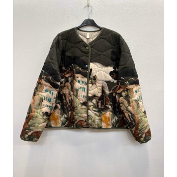 RG230083K–Jachetă Matlasată Artistic Landscape L–XL (EU 42–46) - Img 3