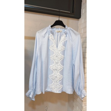 RG7057 Bluză Romantic Lace bleu - Img 2