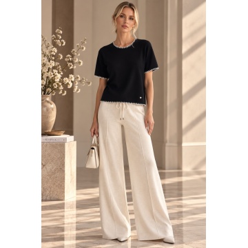 RG7228N–Bluză Neagră Premium Soft Touch cu Cusături Contrastante (M–XL ) - Img 3