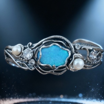 Bratara argint- B1220 opal - Img 8