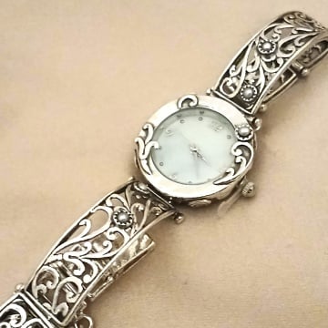 Ceas argint perle W3581-1 - Img 2