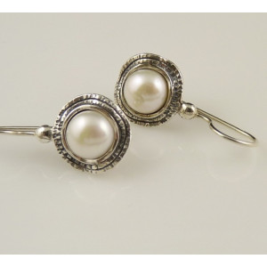 Cercei argint cu perla E2909A
