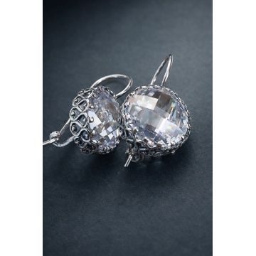 Cercei argint zircon E1766 - Img 9