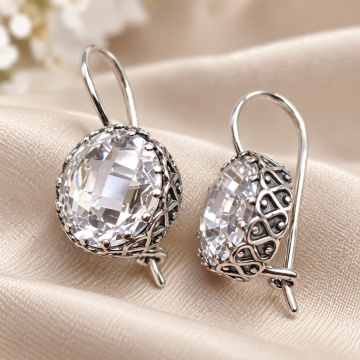 Cercei argint Zircon E1766