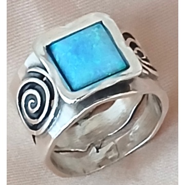 Inel argint OPAL R3828