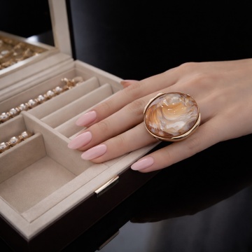 Inel marime regalbila „Perlă de Lumină”– RGBG-0570129 - Img 2