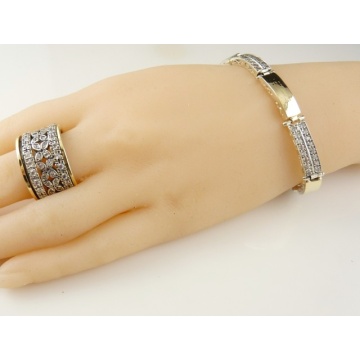 Inel Ornella din argint 925 și aur 14K – cu zirconii și detalii sculptate - Img 7