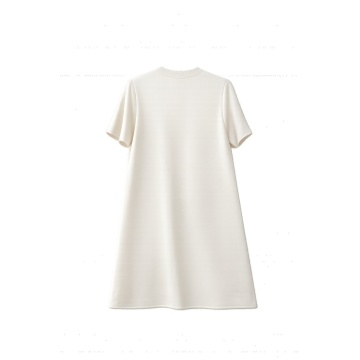 RG5286-1–Rochie Tricotată Ivory cu Detalii Strălucitoare - Img 3