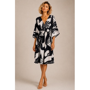 Rochie model petrecut - Made in France RG24734-3 bicolor