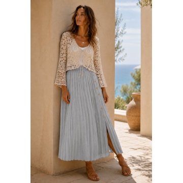 Set Amalfi – Bolero Croșetat & Fustă Plisată RG104031-RG7076B-1 G - Img 2