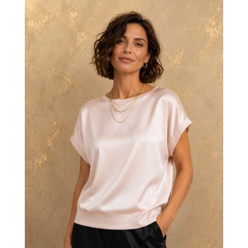 Bluza damă Satin Silk & Viscose ROZ – Made in Italy RG13180
