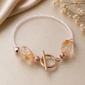 Brățară Elegantă cu Citrin & Zirconiu RGEVE015725