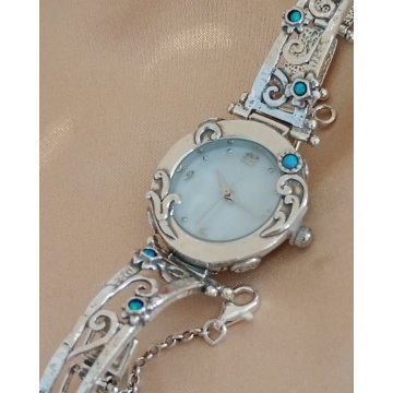 Ceas argint cu opal W3581-3