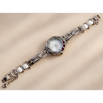 Ceas argint granat W9252 - Img 3