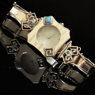 Ceas din Argint 925 cu Opal W2079-1 - Img 2