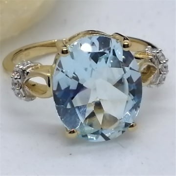 Inel Afrodita-argint placat si aur RGR014176 TOPAZ - Img 1