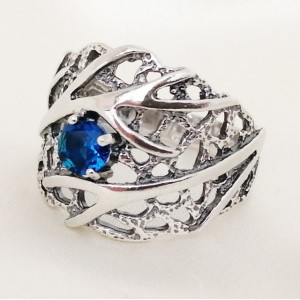 Inel argint -blue quartz -R3402