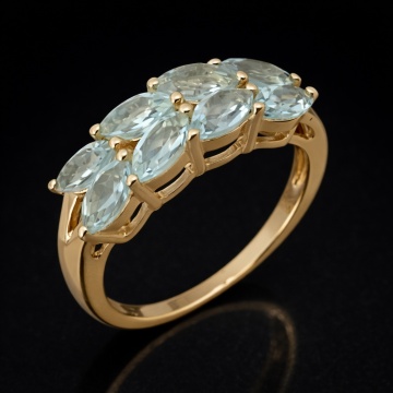 Inel Legend -argint placat cu aur -RGR018696 topaz