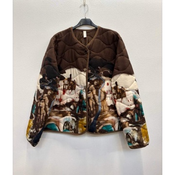 RG230083M–Jachetă Matlasată Artistic Landscape L–XL (EU 42–46) - Img 4