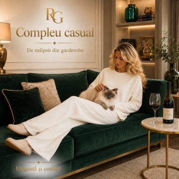 RG2442A ALB Set M–2XL tricotat premium – Pulover oversized & pantaloni largi - Img 4
