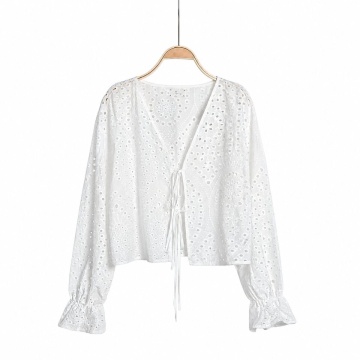 RG6071-2-2 –Bluză din Bumbac Broderie Anglaise – Pure Summer - Img 3