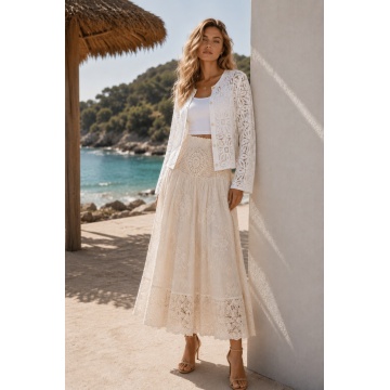 RG8093–Cardigan crosetat din 100% bumbac - Img 2