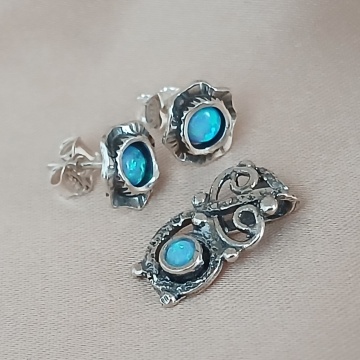 Set argint opal A21151-E2877
