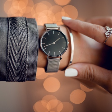 Brățară „Golden Sleek Cuff” – Bază metalică placată auriu E024B - Img 2