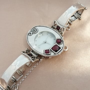 Ceas argint W1823-granat - Img 1