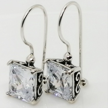 Cercei argint zircon E4304