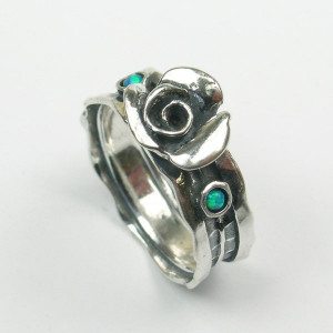 Inel argint opal - R4052