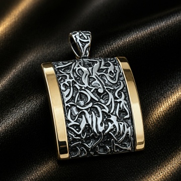 Pandantiv Brocart argint si aur 14k- 410743