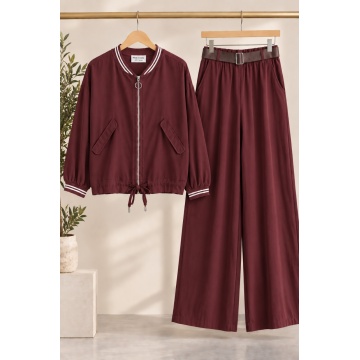 RG2576 (L-XL) Set Bordo din Vâscoză 100% – Made in Italy - Img 2
